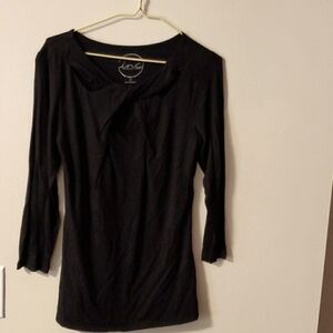 Black Half Sleeve International Concepts Shirt...tummy tightening.